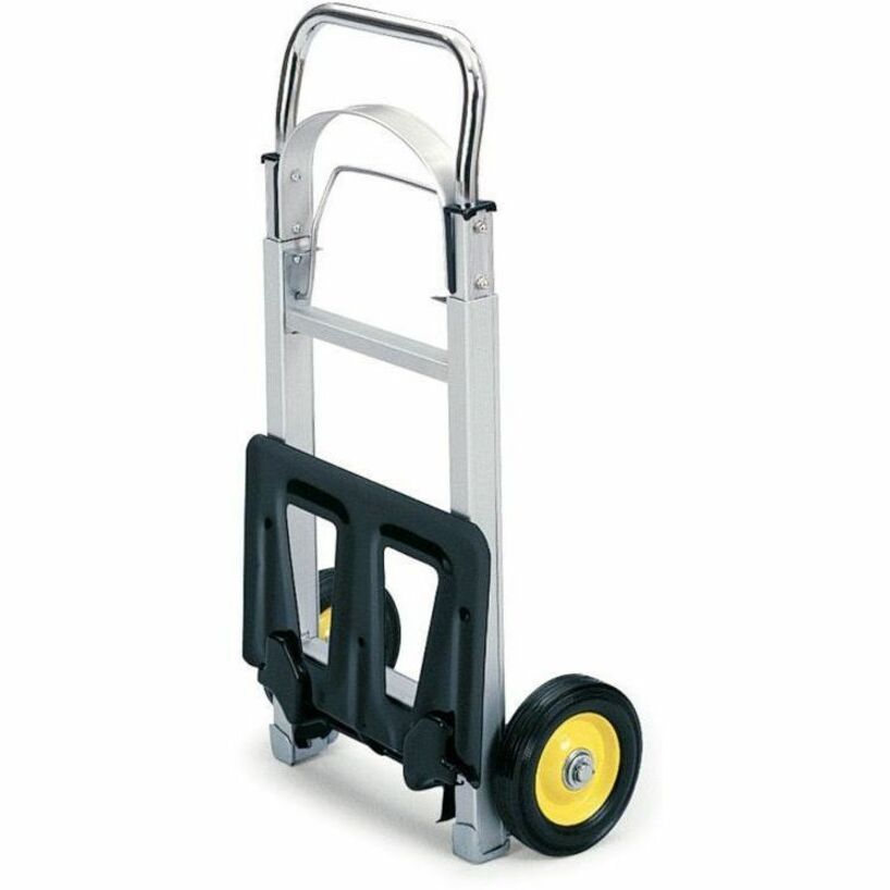 Safco Hideaway Compact Hand Truck - Folding Handle - 250 lb Load Capacity - 2 Casters - 6" Caster Size - Steel, Rubber -
