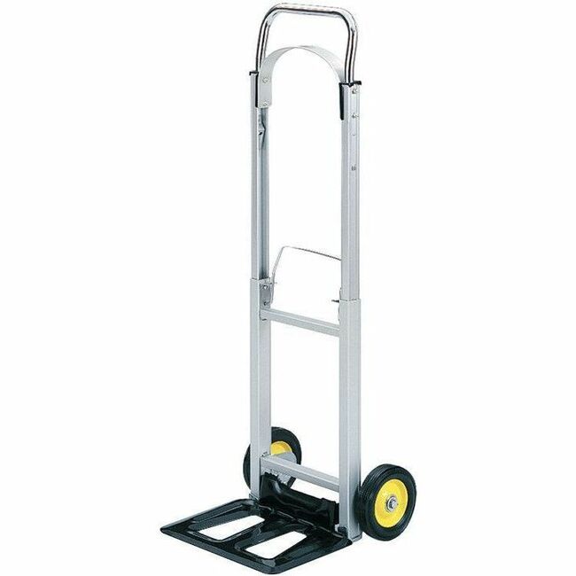 Safco Hideaway Compact Hand Truck - Folding Handle - 250 lb Load Capacity - 2 Casters - 6" Caster Size - Steel, Rubber -