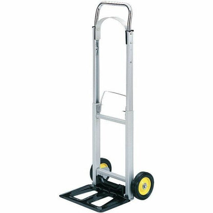 Safco Hideaway Compact Hand Truck - Folding Handle - 250 lb Load Capacity - 2 Casters - 6" Caster Size - Steel, Rubber -