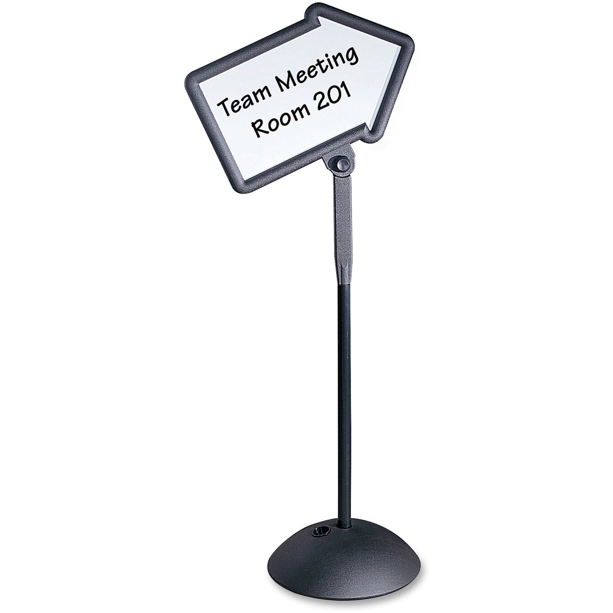 Safco Write Way Dual-sided Directional Sign - 18" Width x 64.3" Height x 25" Depth - Arrow Shape - Both Sides Display, M