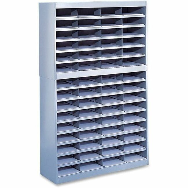 Safco E-Z Stor Steel Literature Organizers - 750 x Sheet - 60 Compartment(s) - Compartment Size : 3" x 9" x 12.25" - 1 E
