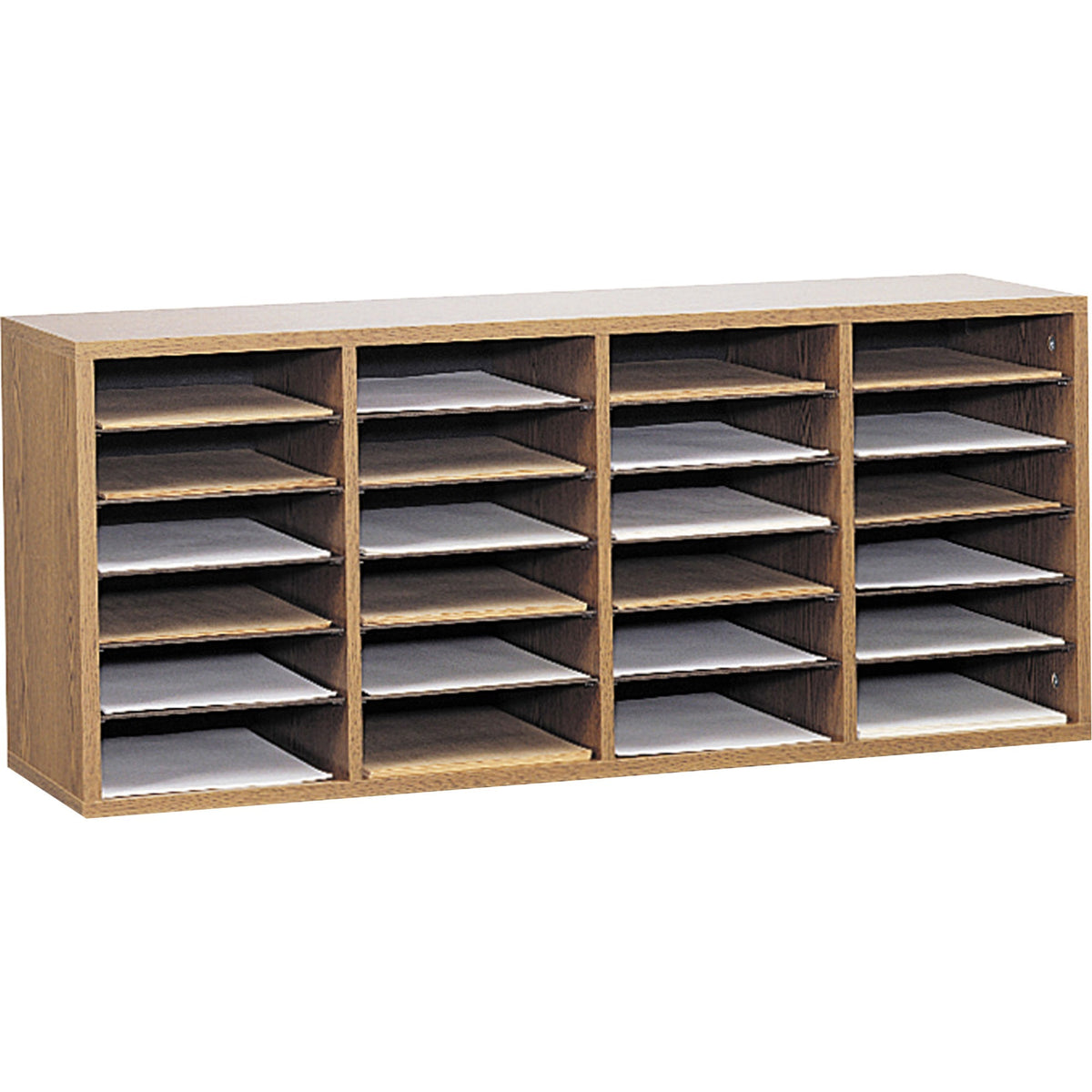 Safco Adjustable Shelves Literature Organizers - 24 Compartment(s) - Compartment Size : 2.50" x 9" x 11.50" - 1 Each