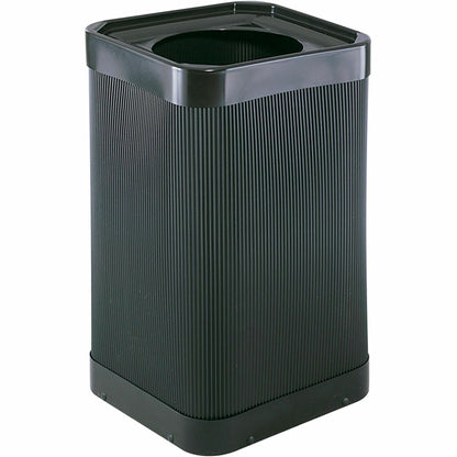 Safco At-Your-Disposal 12" Open Waste Receptacle - 38 gal Capacity - 12" Opening Diameter - 32" Height x 18" Width x 18"