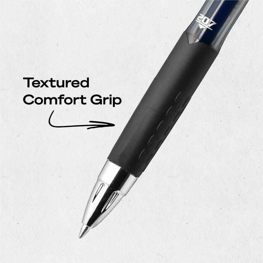 uniball™ 207 Gel Pen - 0.7 mm Pen Point - Refillable - Retractable - Blue Ink - Gel-based - 12 / Dozen