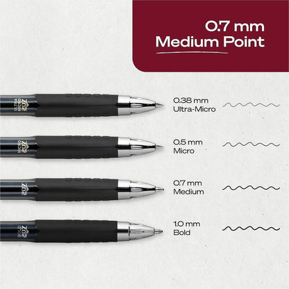 uniball™ 207 Gel Pen - 0.7 mm Pen Point - Refillable - Retractable - Blue Ink - Gel-based - 12 / Dozen