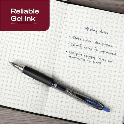 uniball™ 207 Gel Pen - 0.7 mm Pen Point - Refillable - Retractable - Blue Ink - Gel-based - 12 / Dozen
