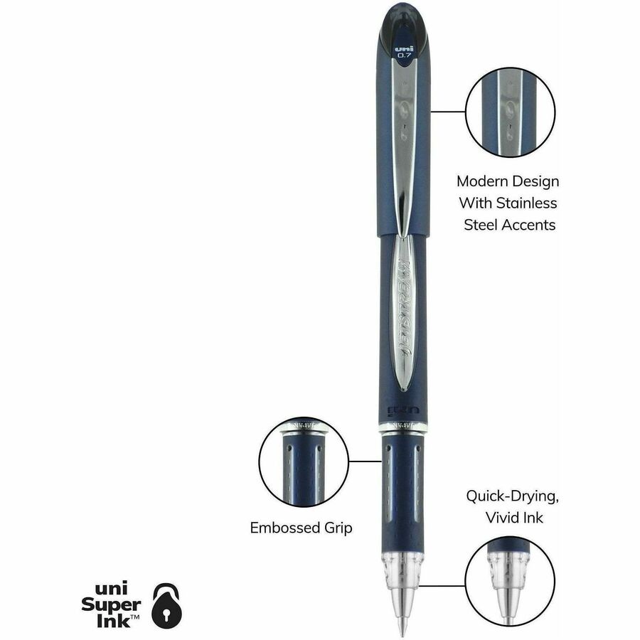 uniball™ Jetstream Ballpoint Pen, Fine Point (0.7mm), Black - uniball™ Jetstream Ballpoint Pen, Fine Point (0.7mm), Blac