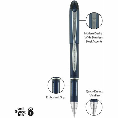 uniball™ Jetstream Ballpoint Pen, Fine Point (0.7mm), Black - uniball™ Jetstream Ballpoint Pen, Fine Point (0.7mm), Blac