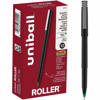 uniball™ Roller Pen, Micro Point (0.5mm), Green - uniball™ Roller Pen, Micro Point (0.5mm), Green