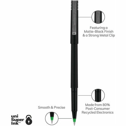 uniball™ Roller Pen, Micro Point (0.5mm), Green - uniball™ Roller Pen, Micro Point (0.5mm), Green