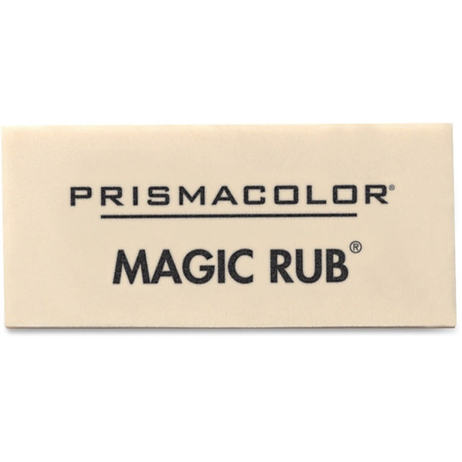 Prismacolor Magic Rub Eraser - Gray - Vinyl - 1" Width x 2.3" Height x 0.4" Depth - 12 / Dozen - Non-smudge, Non-marring