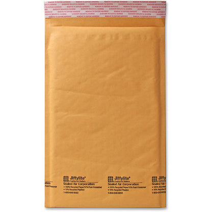 Sealed Air JiffyLite Cellular Cushioned Mailers - Bubble - #0 - 6" Width x 10" Length - Peel & Seal - Kraft - Kraft - 25
