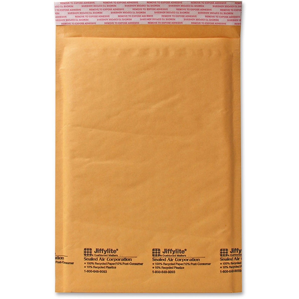 Sealed Air JiffyLite Cellular Cushioned Mailers - Bubble - #4 - 9 1/2" Width x 14 1/2" Length - Peel & Seal - Kraft - Kr