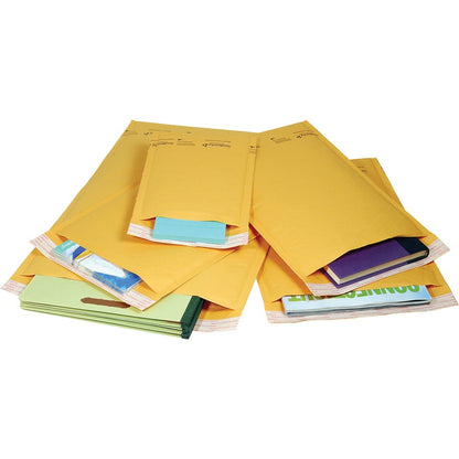 Sealed Air JiffyLite Cellular Cushioned Mailers - Bubble - #6 - 12 1/2" Width x 19" Length - Peel & Seal - Kraft - Kraft