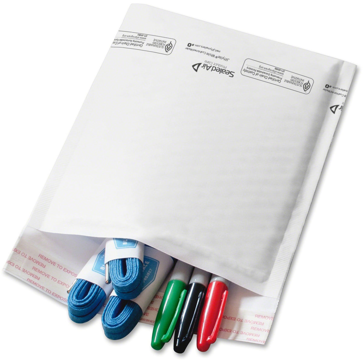Sealed Air Jiffylite Bubble Self-Seal Mailer - Bubble - #2 - 8 1/2" Width x 12" Length - Self-sealing - White - Kraft - 
