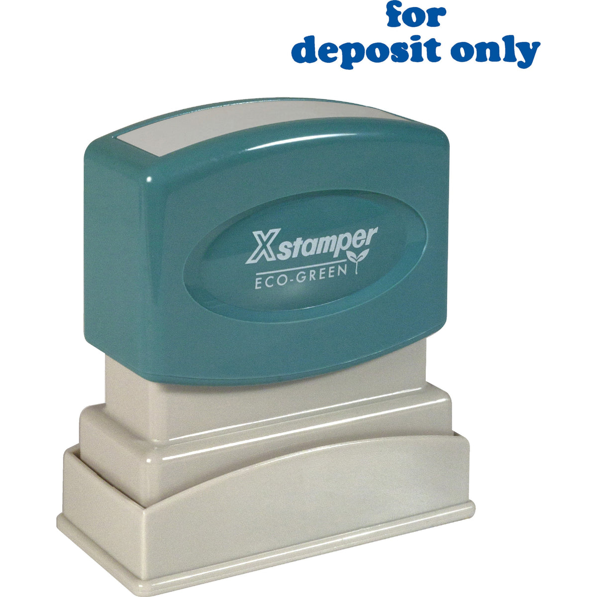 Xstamper "for deposit only" Title Stamp - Message Stamp - FOR DEPOSIT ONLY - 0.50" Impression Width x 1.62" Impression L