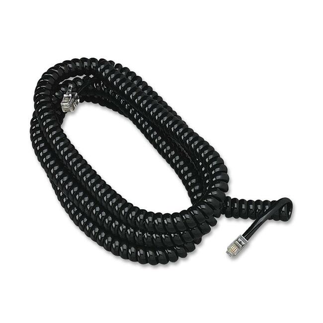 Softalk Modular Plug Handset Coil Cord - 25 ft Phone Cable for Phone - First End: 1 x RJ-11 Phone - Male - Second End: 1
