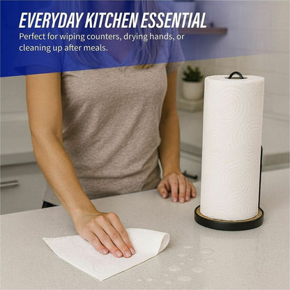 Genuine Joe Kitchen Roll Flexible Size Towels - 2 Ply - 1 5/8" Core - White - 30 / Carton
