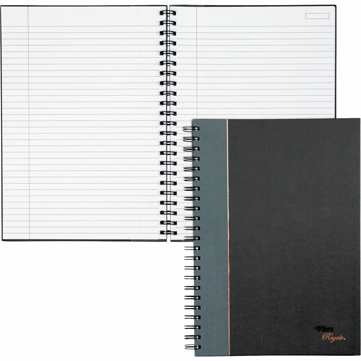 TOPS Sophisticated Business Executive Notebooks - 96 Sheets - Wire Bound - 20 lb Basis Weight - 8 1/4" x 11 3/4" Sheet S