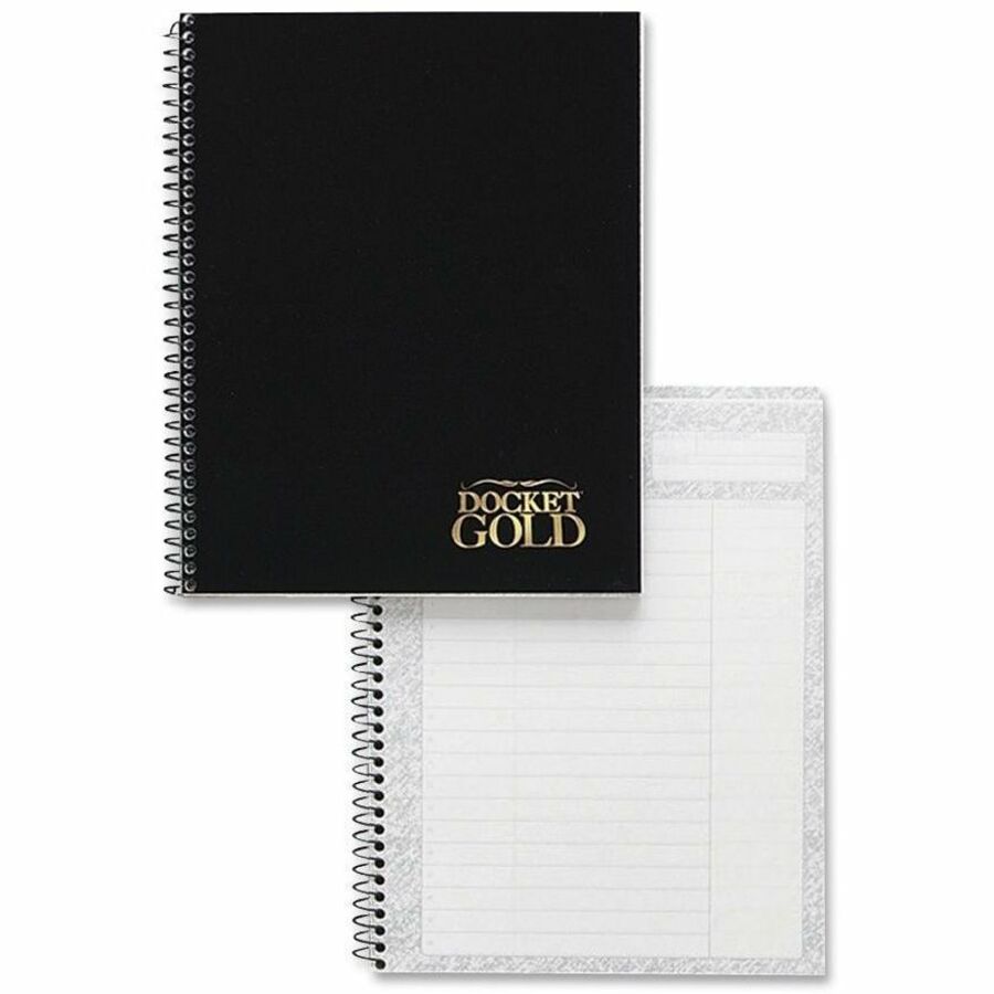 TOPS Docket Gold Wirebound Project Planner - Action - 6 3/4" x 8 1/2" Sheet Size - Wire Bound - Chipboard - White - Chip