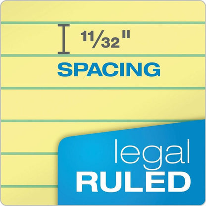 TOPS The Legal Rule Writing Pads - Legal - 50 Sheets - Double Stitched - 0.34" Ruled - 16 lb Basis Weight - Legal - 12 /
