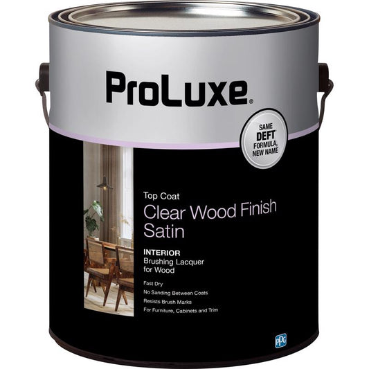ProLuxe Satin Clear Oil-Based Alkyd Brushing Lacquer 1 gal