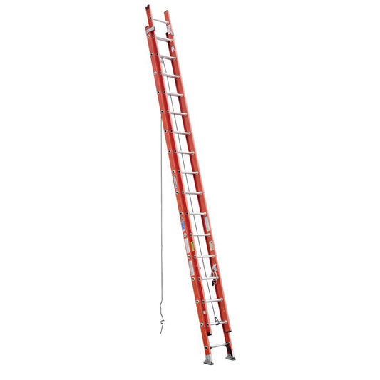 Werner 32 ft. H Fiberglass Extension Ladder Type IA 300 lb. cap.