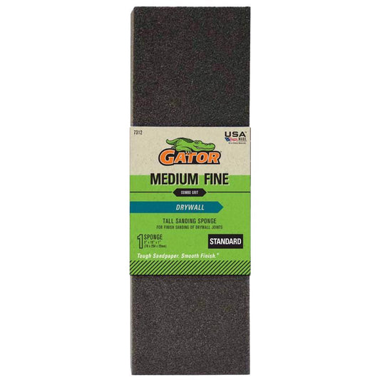 Gator 10 in. L X 3 in. W X 1 in. 80/120 Grit Assorted Sanding Sponge