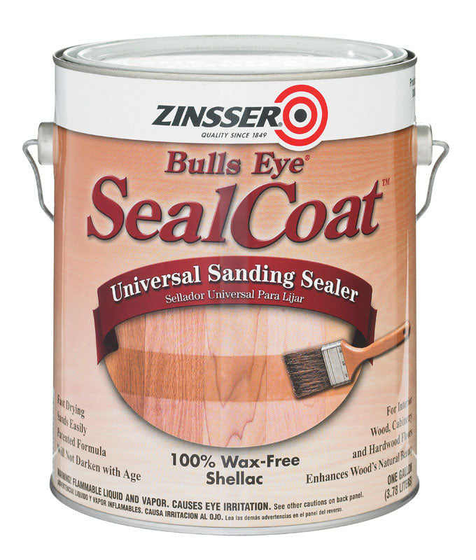 Zinsser Bulls Eye Matte Clear Semi-Transparent Oil-Based Sanding Sealer 1 gal