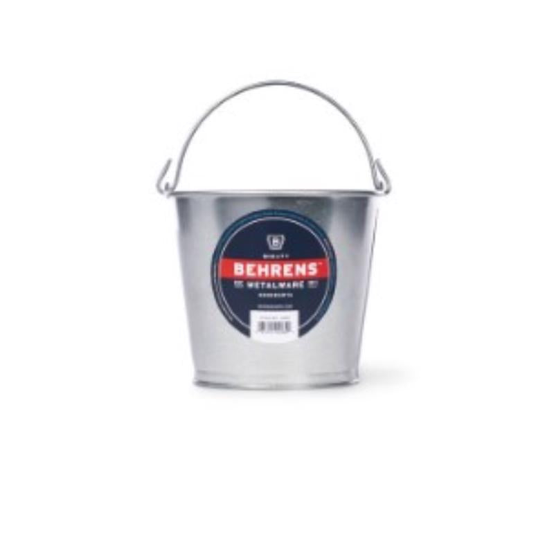 Behrens 2 qt Galvanized Pail Silver