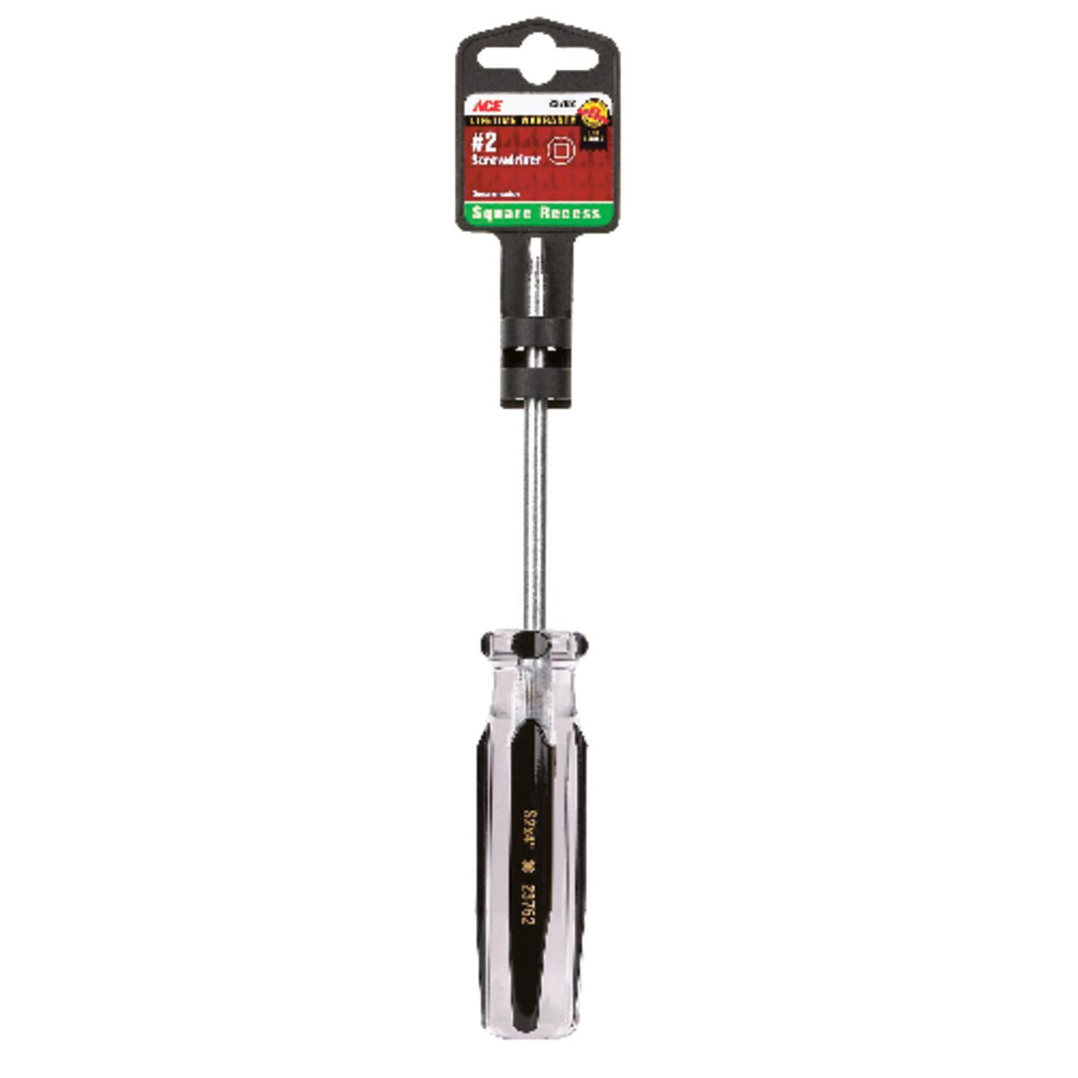 Ace No. 2 X 4 in. L Square Recess Screwdriver Mfr CMSD-2214