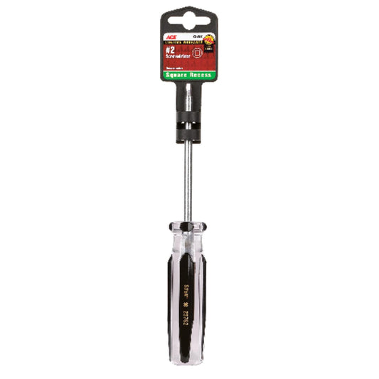 Ace No. 2 X 4 in. L Square Recess Screwdriver Mfr CMSD-2214