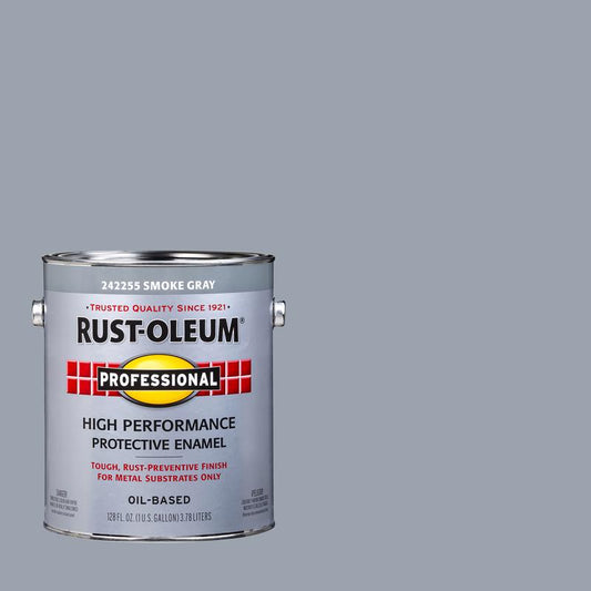 Rust-Oleum Professional Indoor and Outdoor Gloss Smoke Gray Protective Enamel 1 gal