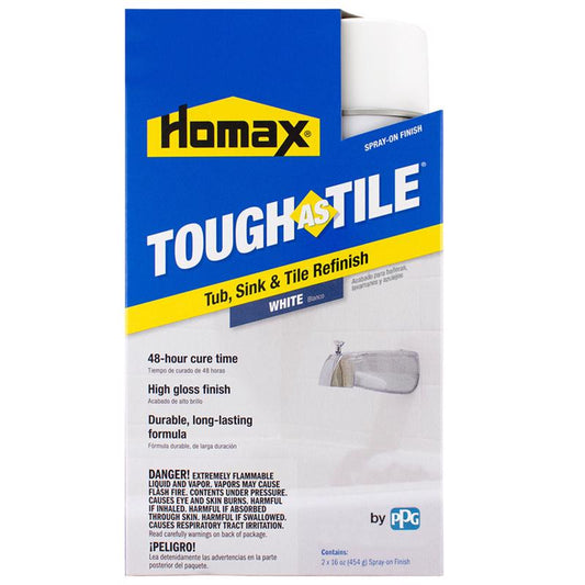 Homax Tough As Tile Gloss White Bathtub and Tile Refinishing Kit 32 oz