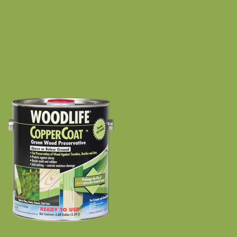 Woodlife Coppercoat Green Semi-Transparent Water-Based Wood Preservative 0.88 gal