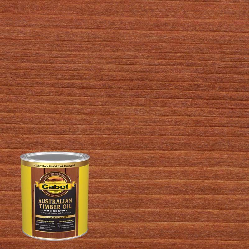 Cabot Australian Timber Oil Transparent Jarrah Brown Oil-Based Penetrating Oil Australian Timber Oil