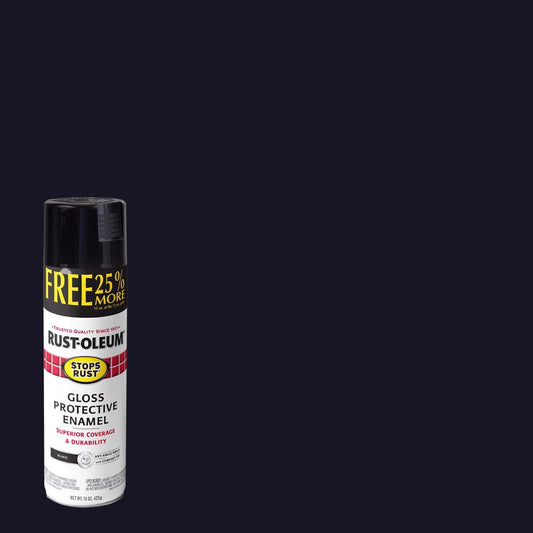 SPRYPAINT BLACK 15OZ