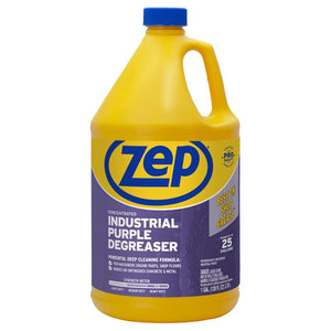 Zep Industrial Purple Mild Scent Cleaner and Degreaser 128 oz Liquid R45810, Pack of 4