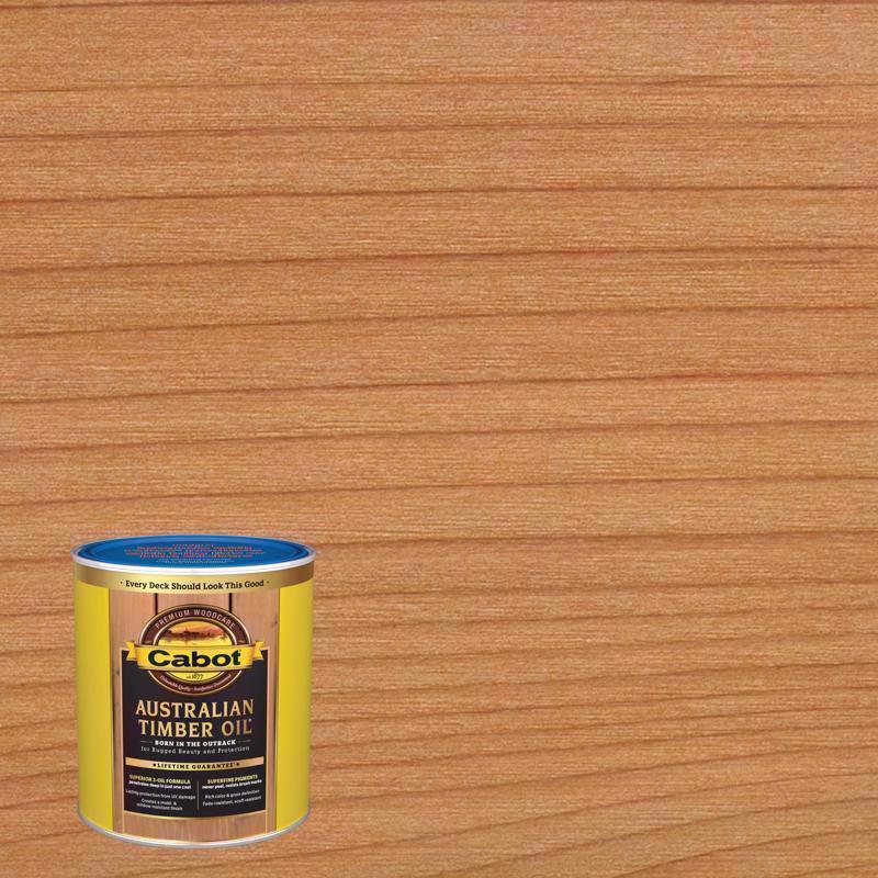 Cabot Australian Timber Oil Low VOC Transparent Natural Oil-Based Alkyd Australian Timber Oil 1 qt