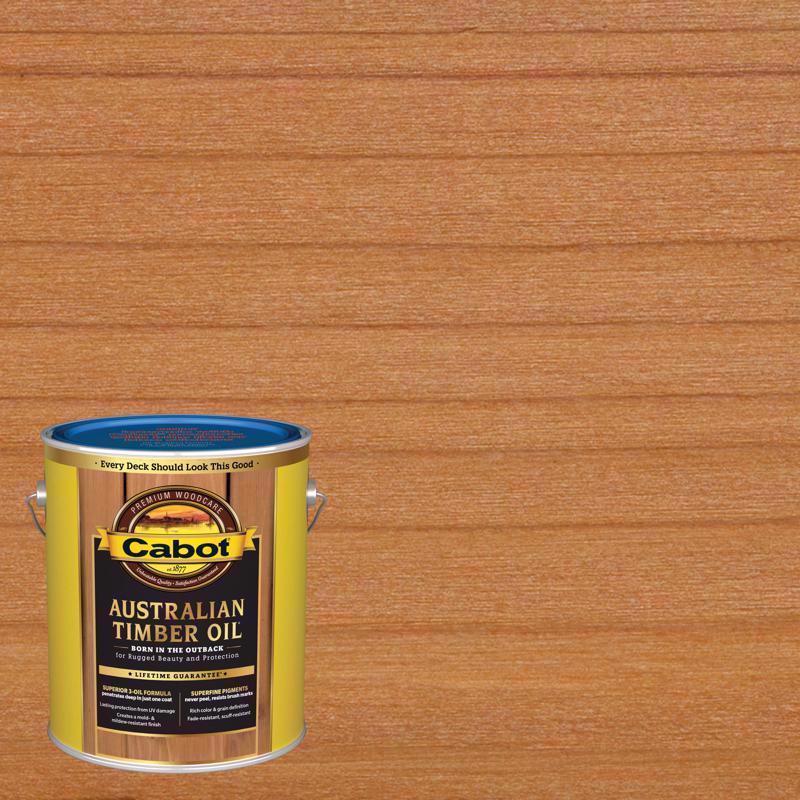 Cabot Australian Timber Oil Low VOC Transparent Honey Teak Oil-Based Alkyd Australian Timber Oil 1 g