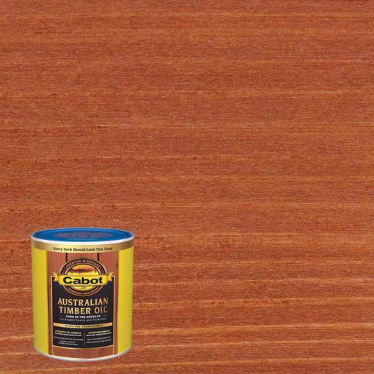 Cabot Australian Timber Oil Low VOC Transparent Mahogany Flame Oil-Based Alkyd Australian Timber Oil