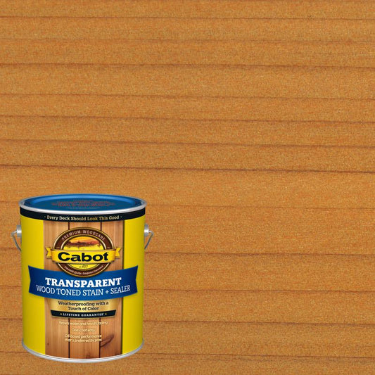 Cabot Wood Toned Low VOC Transparent Cedar Oil-Based Alkyd Deck and Siding Stain 1 gal