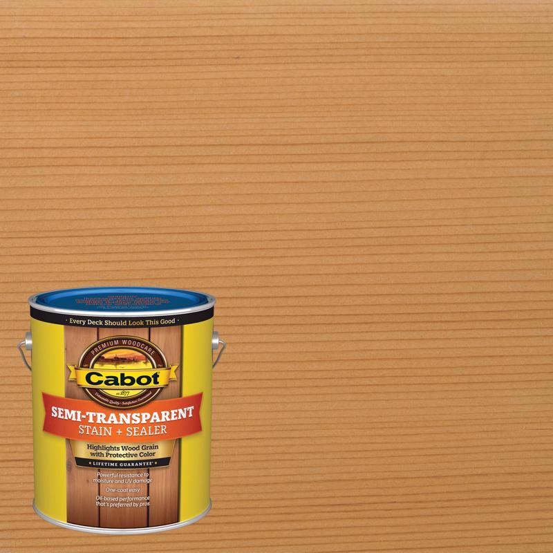 Cabot Semi-Transparent Low VOC Semi-Transparent New Cedar Oil-Based Alkyd Stain and Sealer 1 gal