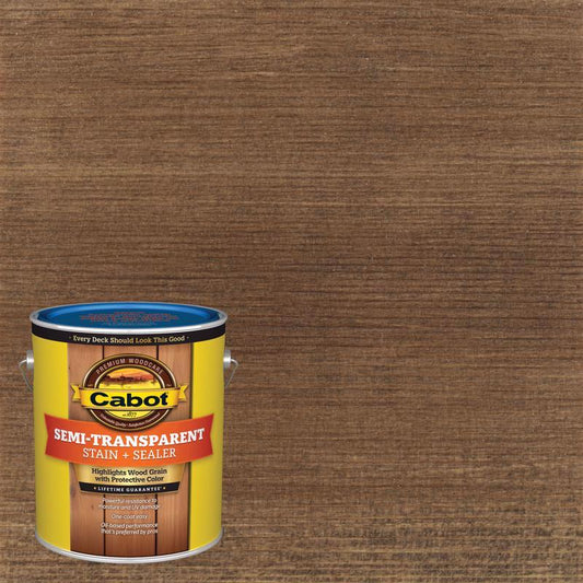 Cabot Semi-Transparent Low VOC Semi-Transparent Cordovan Leather Oil-Based Alkyd Stain and Sealer 1