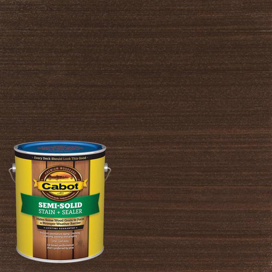 Cabot Semi-Solid Low VOC Semi-Solid Cordovan Brown Oil-Based Alkyd Deck and Siding Stain 1 gal
