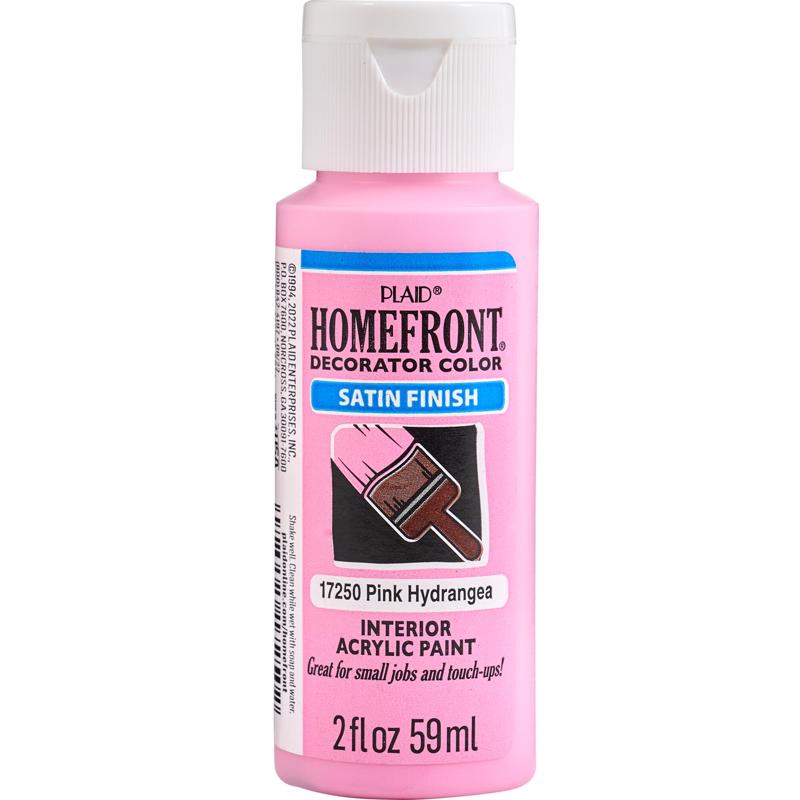 Homefront Satin Pink Hydrangea Hobby Paint 2 oz