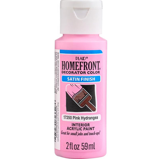 Homefront Satin Pink Hydrangea Hobby Paint 2 oz