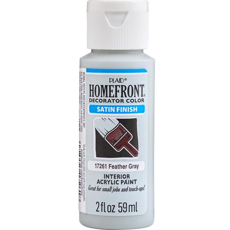 Homefront Satin Feather Gray Hobby Paint 2 oz