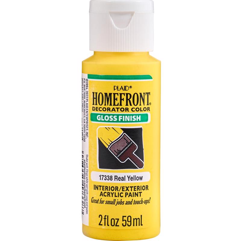 Homefront Gloss Real Yellow Hobby Paint 2 oz