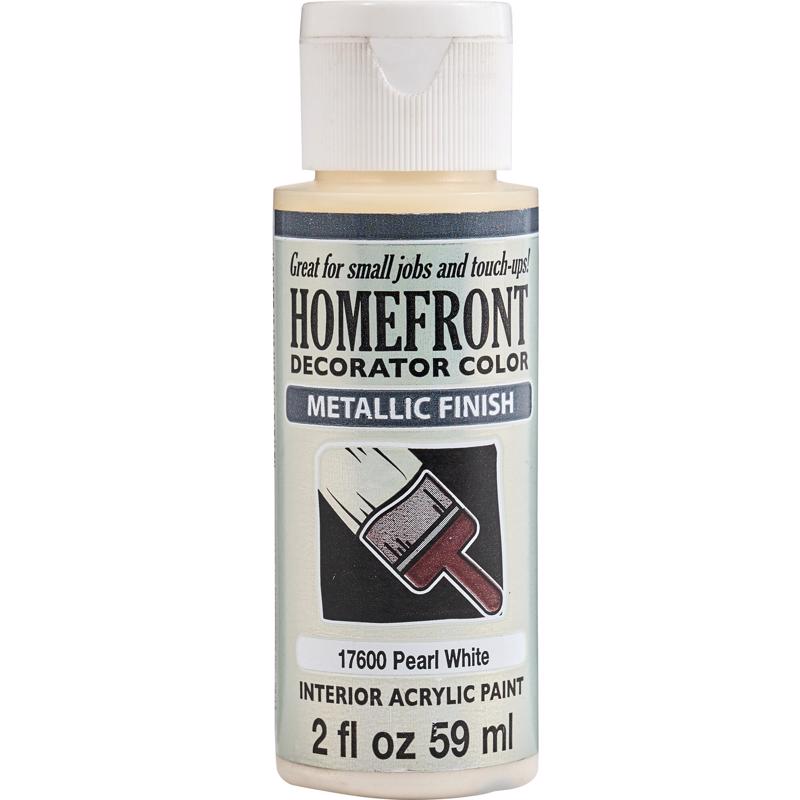 Homefront Metallic Pearl White Hobby Paint 2 oz